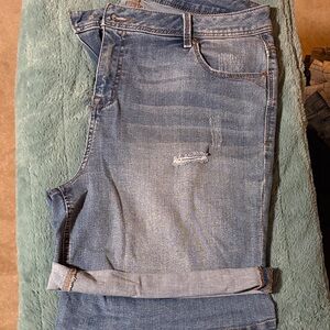 Stylish Blue Distressed Jean shorts